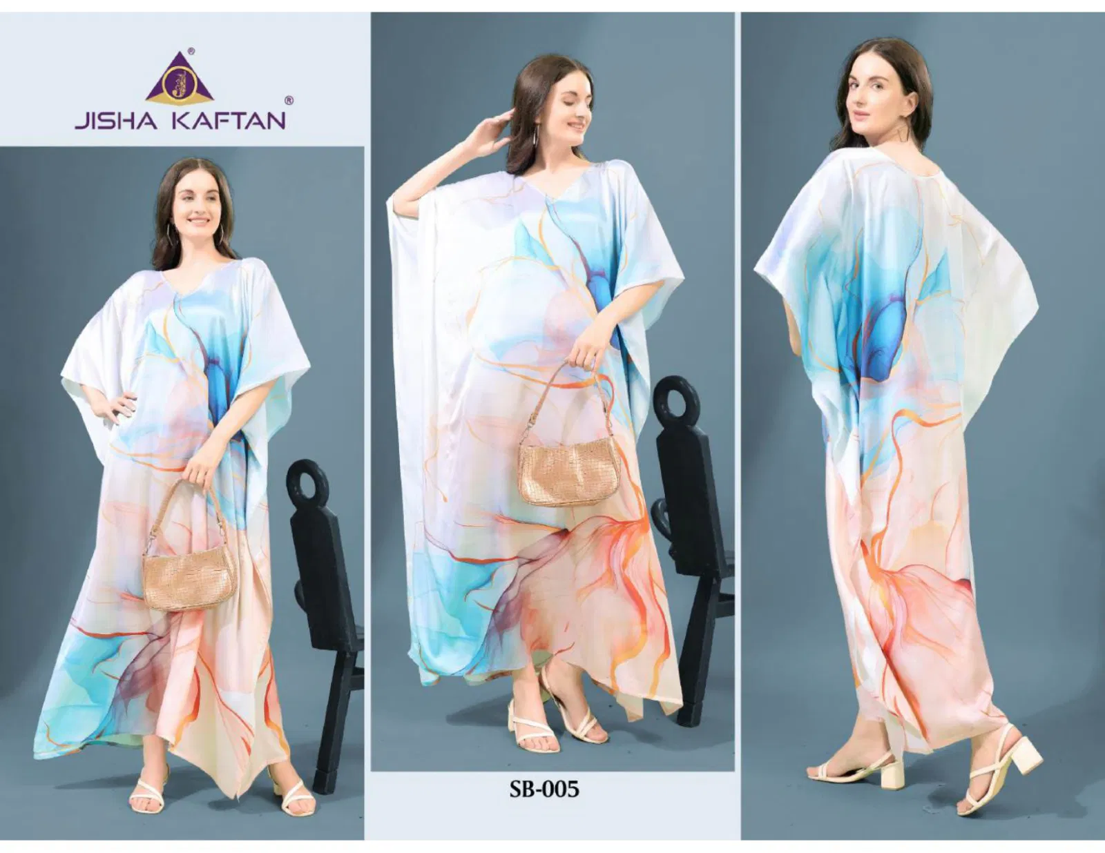 Jisha Satin Breeze Vol 1 Poly Japan Satin Kaftan Wholesale Shop In Surat